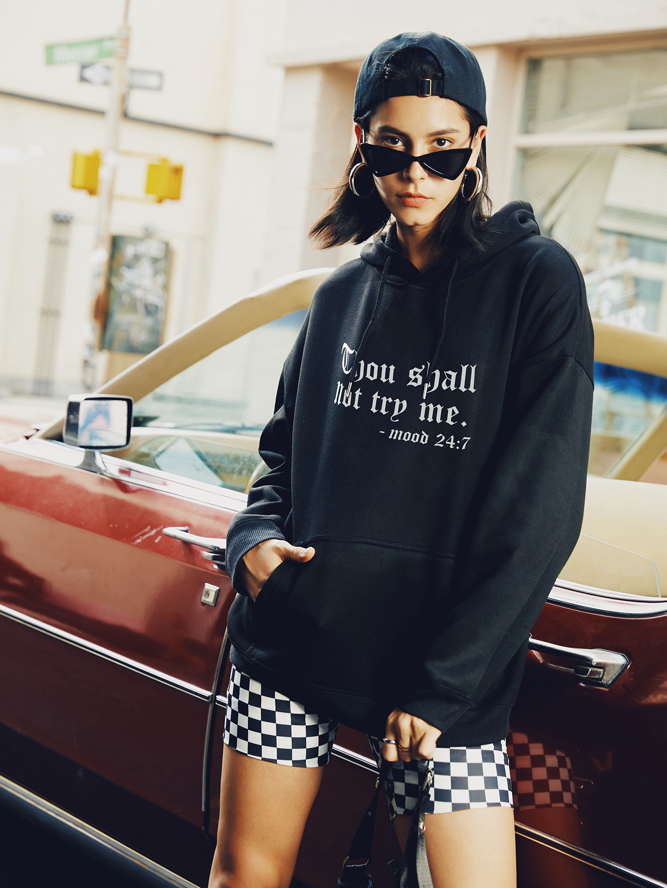 autumn and winter women s street casual hooded sweater hot letters NSSN1877