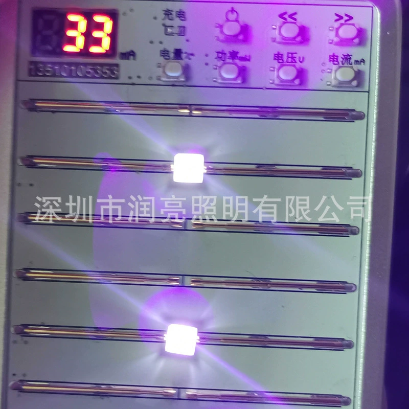 Светодиодная головка 5050 Nail Light Bead Cure Lights UVC+UVA Purple Global 5054 Dual-бэнд LED365NM+395Nm шаровая головка