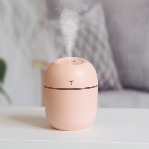 Cross-border wholesale small mini desktop USB humidifier atomizer home car hydration device night light logo definition