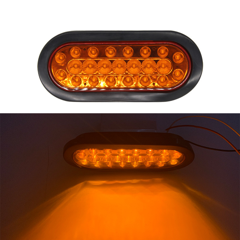Naranja LED Universal camión luz trasera luz de señal de freno luz de advertencia