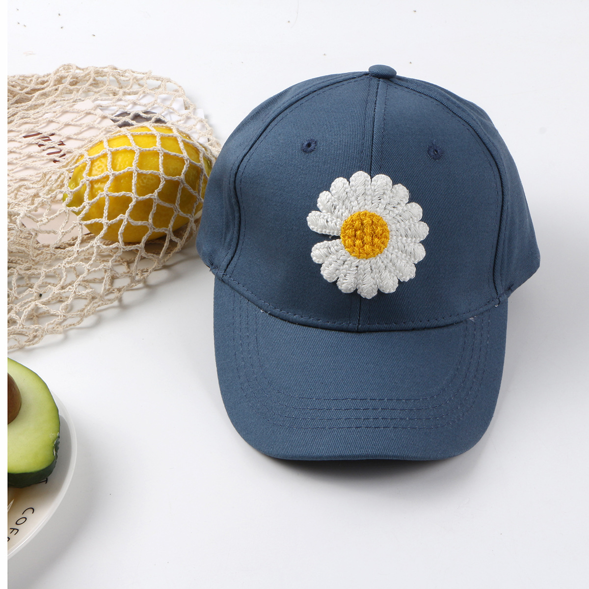 Children's Daisy Sun Flower Baseball Cap Korean Hip-hop Solid Color Cap Wholesale Nihaojewelry display picture 14