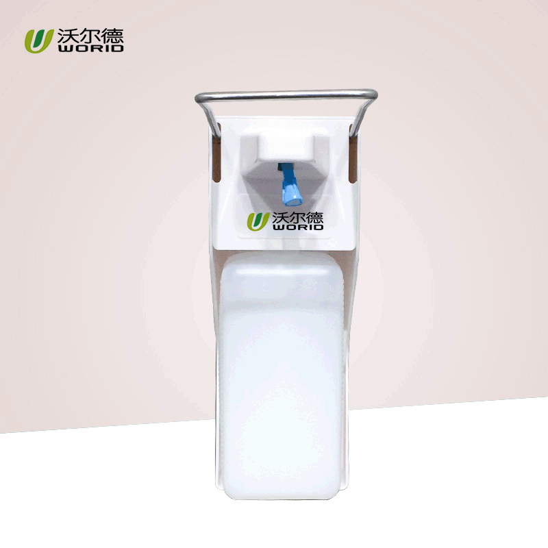 手动喷雾皂液器消毒洗手液机手动滴液皂液器肘压皂液器|ru