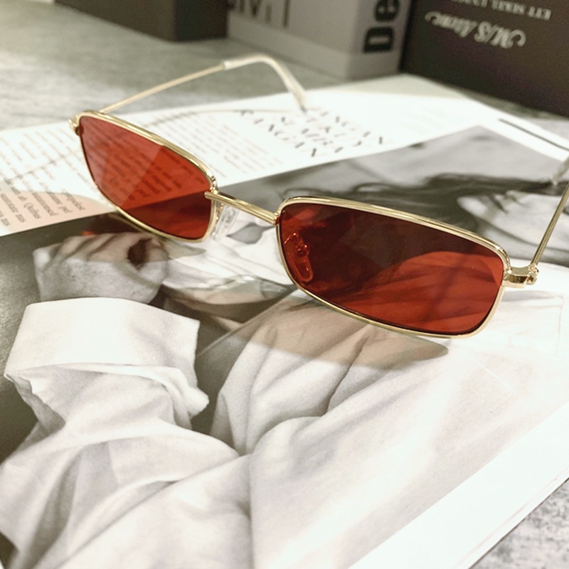 Unisex Gender Hip-Hop, Retro, Punk Style Hip-Hop Retro Punk Square PC UV400 Protection Square Full Frame Women's Sunglasses
