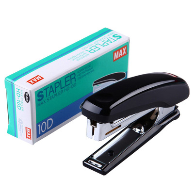 批發日本MAX美克司HD-10D進口辦公用迷妳小訂書機帶起釘器