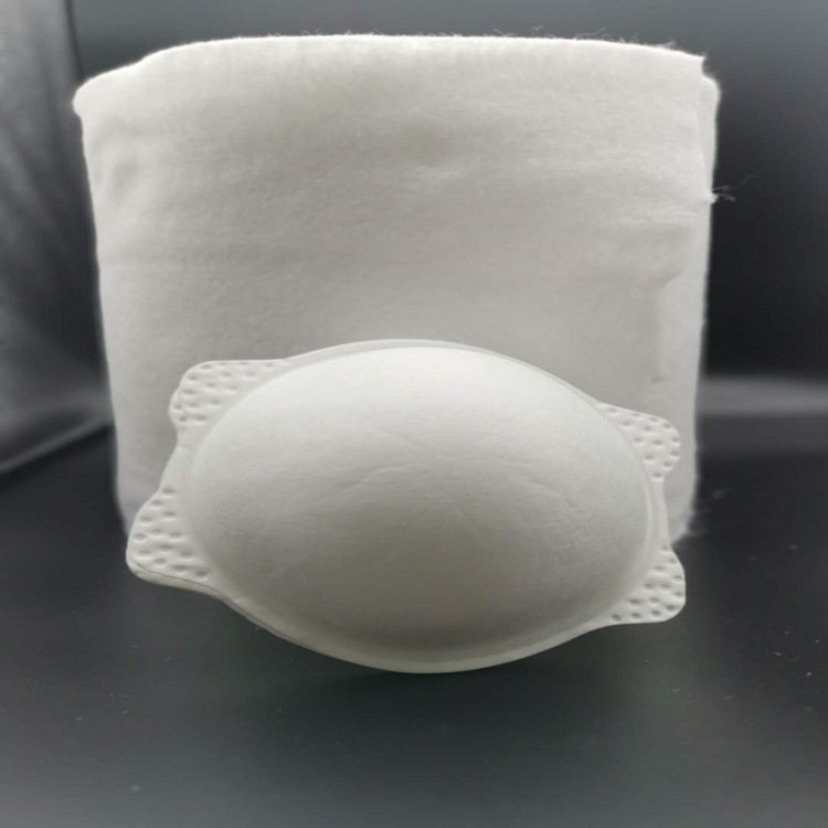 厂家供应200g热熔口罩定制棉 杯型口罩针刺棉 折叠口罩热风棉