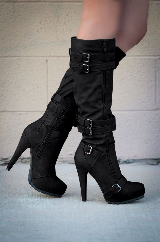 Front Zipper Closure Type Knee-High Boots Boots Height Ultra High Heel Heel Height Classic Boots Shoes Type Women's Casual Vacation Solid Color Round Toe Classic Boots