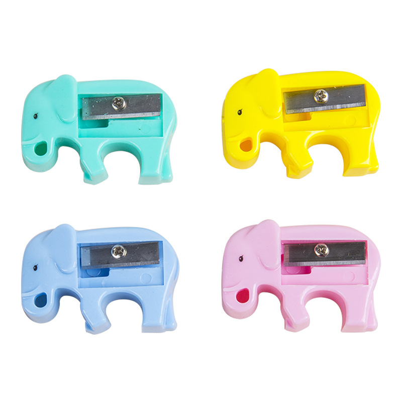 Sacapuntas Gezhihappy PS1028 sacapuntas en forma de elefante Sacapuntas de dibujos animados creativos sacapuntas útiles escolares