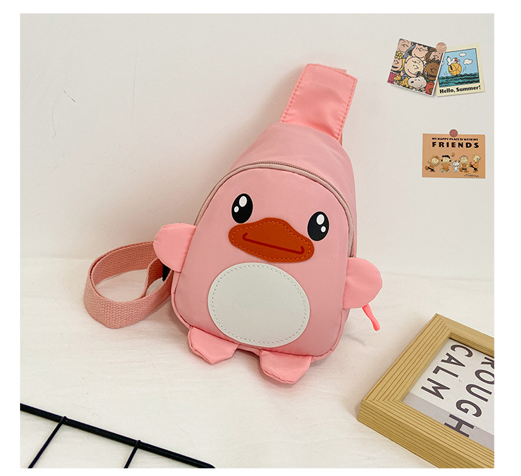 Cartoon Canvas Bag Cute Duck Child Chest Bag Small Satchel display picture 30