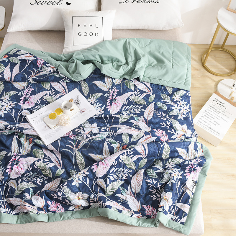 廠家直銷抗菌斜紋夏被夏涼被可水洗夏季學生空調被子會銷禮品批發