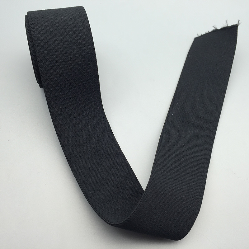 加厚款仿尼龙绒面高弹力黑色松紧带 内裤婴儿 女裙腰喧贴身橡筋