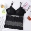 Cute lace tube top, long top with cups, T-shirt, protective underware, internet celebrity