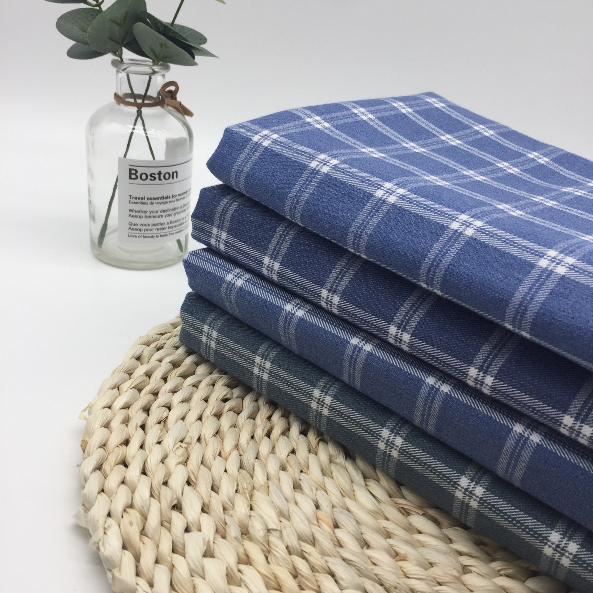 2026秋冬时尚男装衬衫面料现货 女装半身裙棉格子布料