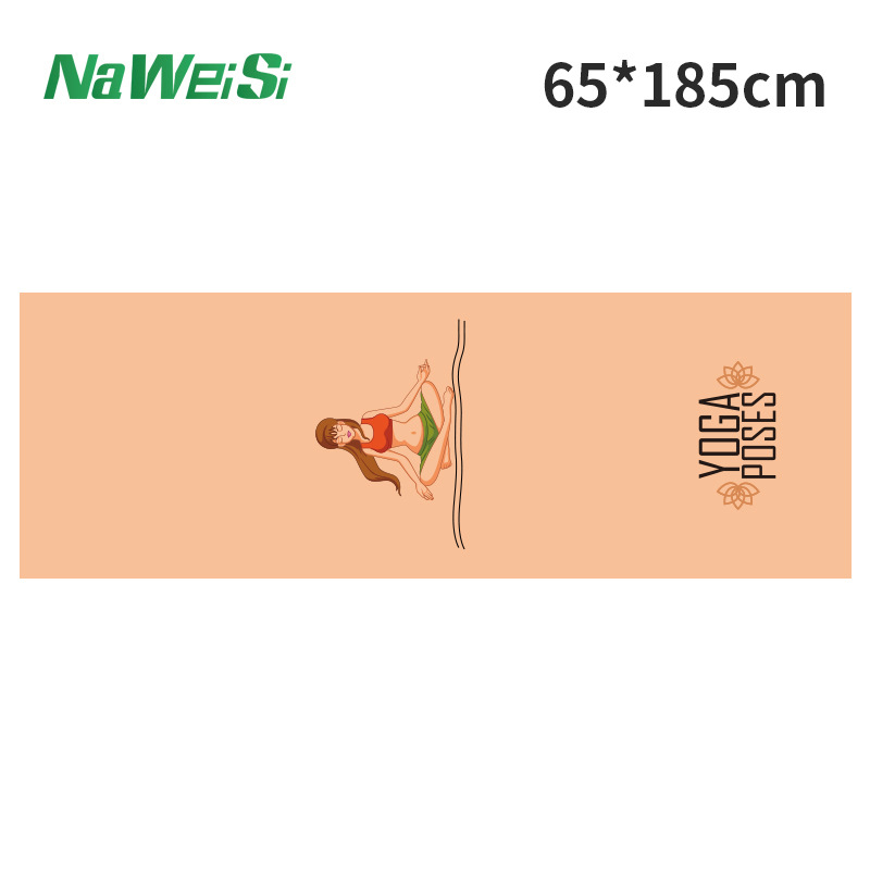 Estudio de Yoga de impresión portátil Toalla de yoga en stock antideslizante yogatowel Impresión digital Toalla de yoga