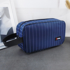 條紋男士浴兜包沐浴手提洗澡洗漱包女出差便攜大容量化妝品收納包