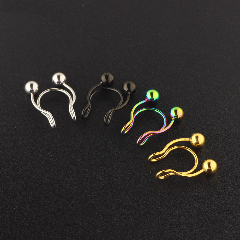 Labret piercing jewelry detail image
