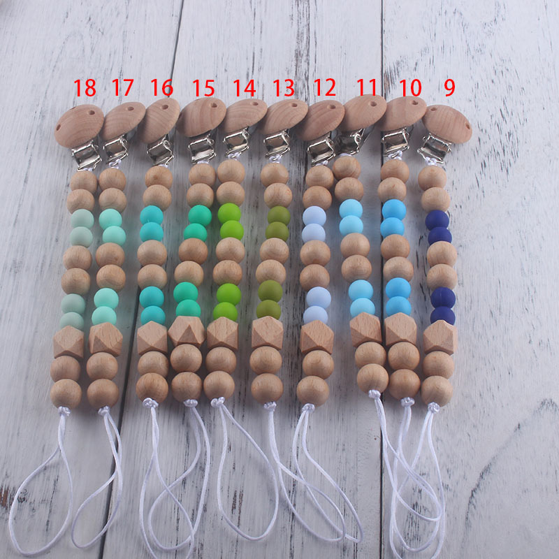 Nueva fábrica directa bebé Beech juguete mordedor bebé chupete de silicona pezón anti-gota cadena materna y infantil suministros