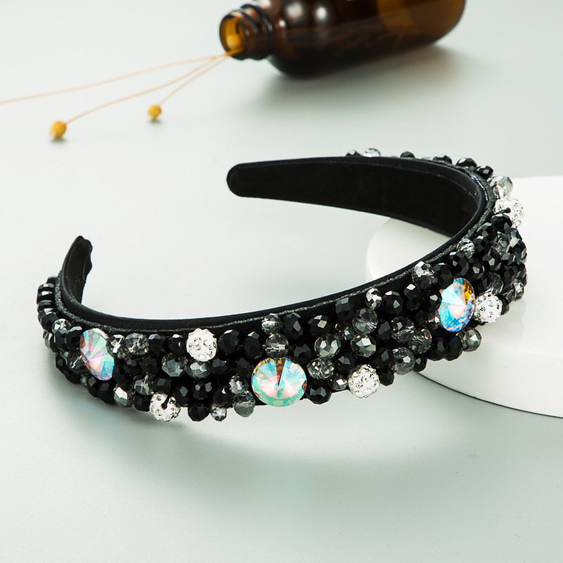 Fashion Crystal Beaded Diamond Headband display picture 4