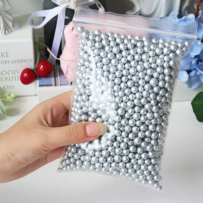 7-9mm oro plata cobre blanco metal color bola de espuma POLARON DIY Delgado pegamento espumante partículas de relleno