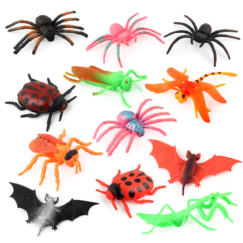 Transfronterizo nuevo BB llamado insecto Araña Rana modelo de reptil mesa de arena escena Ciencia y Educación cognitiva modelo animal