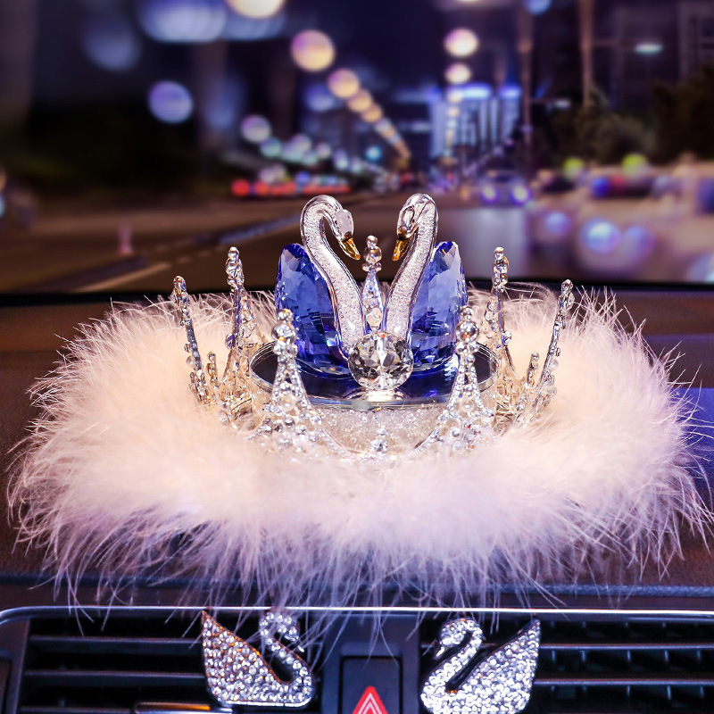 블루 스완 향수 시트 + 크라운 A + 깃털 미끄럼 방지 매트