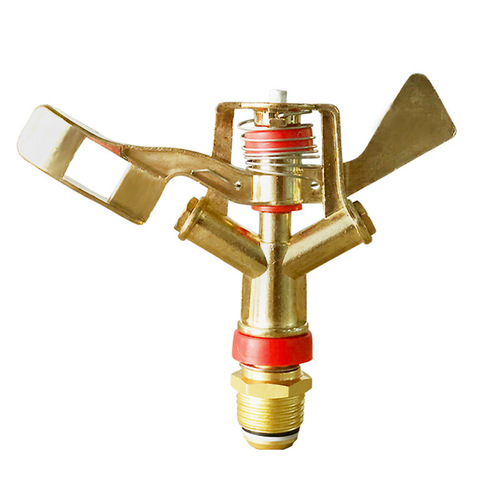 4-inch DN15 zinc alloy rotary double spray 360-degree swing arm metal nozzle for lawn, excluding tax