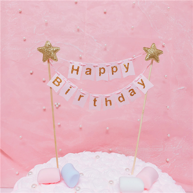 Birthday Cute Letter Paper Birthday Cake Decorating Supplies display picture 1