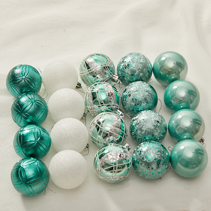 Caja de regalo pintada de 6cm bola de Navidad champán dorado naranja bronce pintado a mano bola techo colgante de decoración