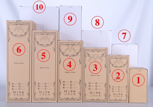 Mody 10 types of high-quality, ultra-hard neutral color box packaging for wholesale and retail sale, suitable for e-commerce packaging.