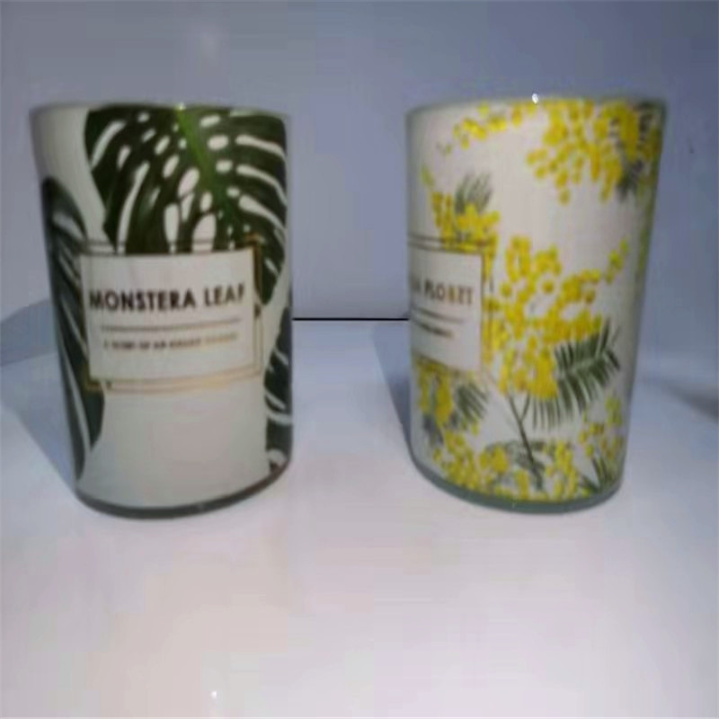 精美复杂玻璃烫金烫银花纸镭射花纸低温水贴纸水标