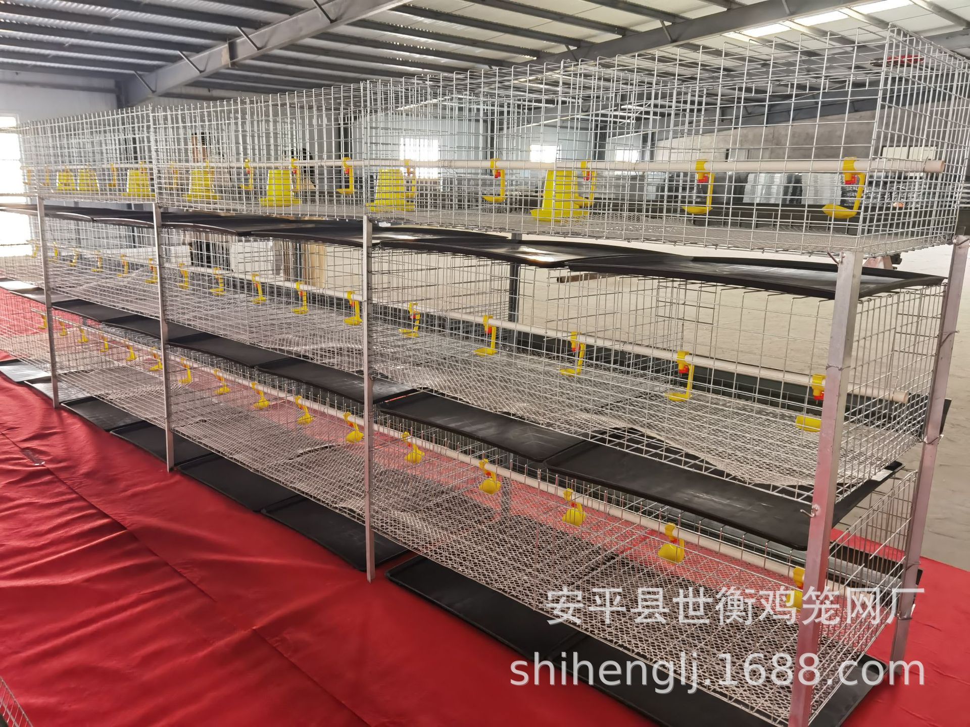 外贸采购标准产肉鸡笼三层两门立体式鸡笼 鸡笼子配件 厂家供应-阿里巴巴