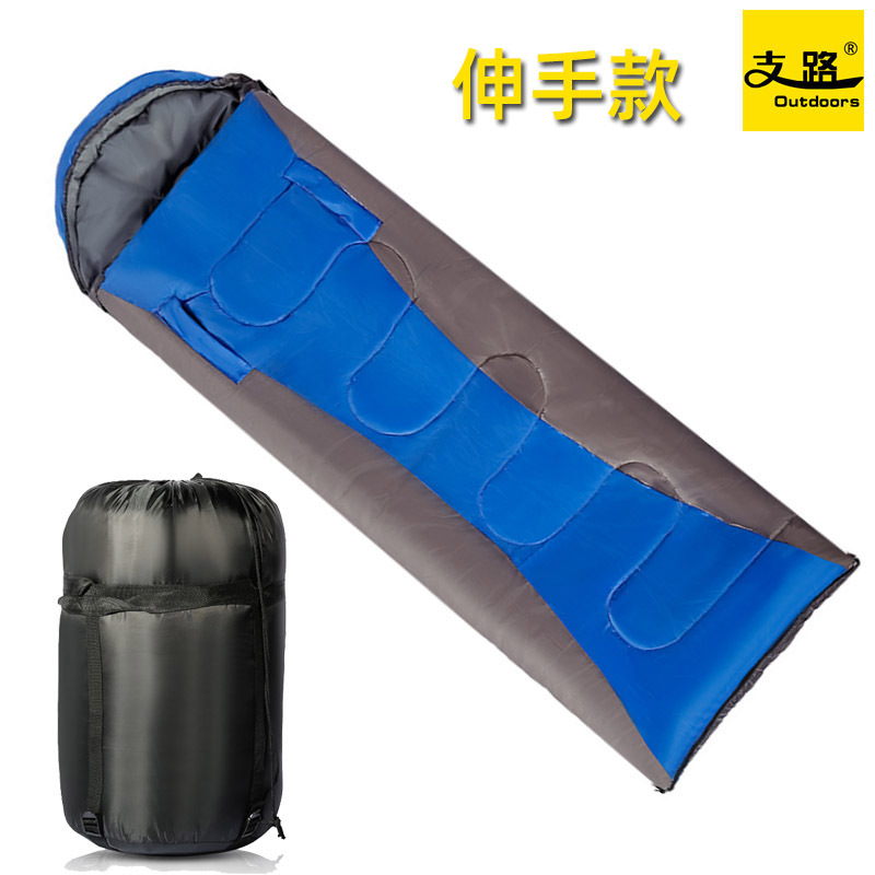 Cross border outdoors adult Camping winter Spring and summer keep warm adult Mosaic Hand Double Adult Sleeping bag