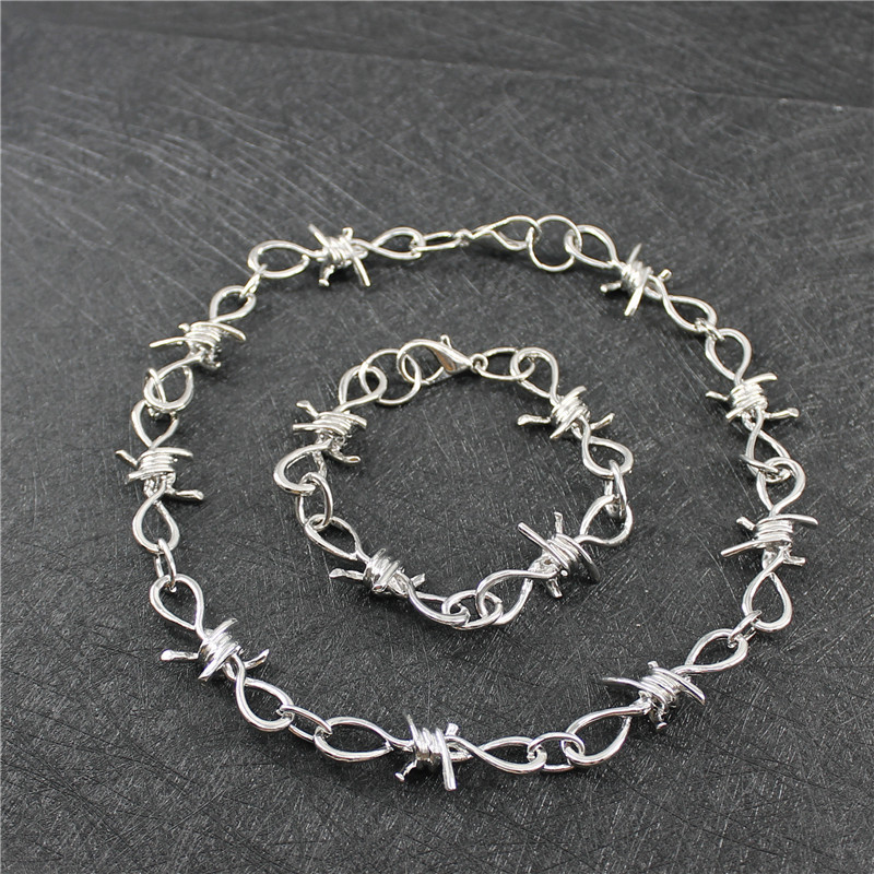 Dornen Gliederkette Modische Punk Halskette Für Damen Und Herren_voghion.com