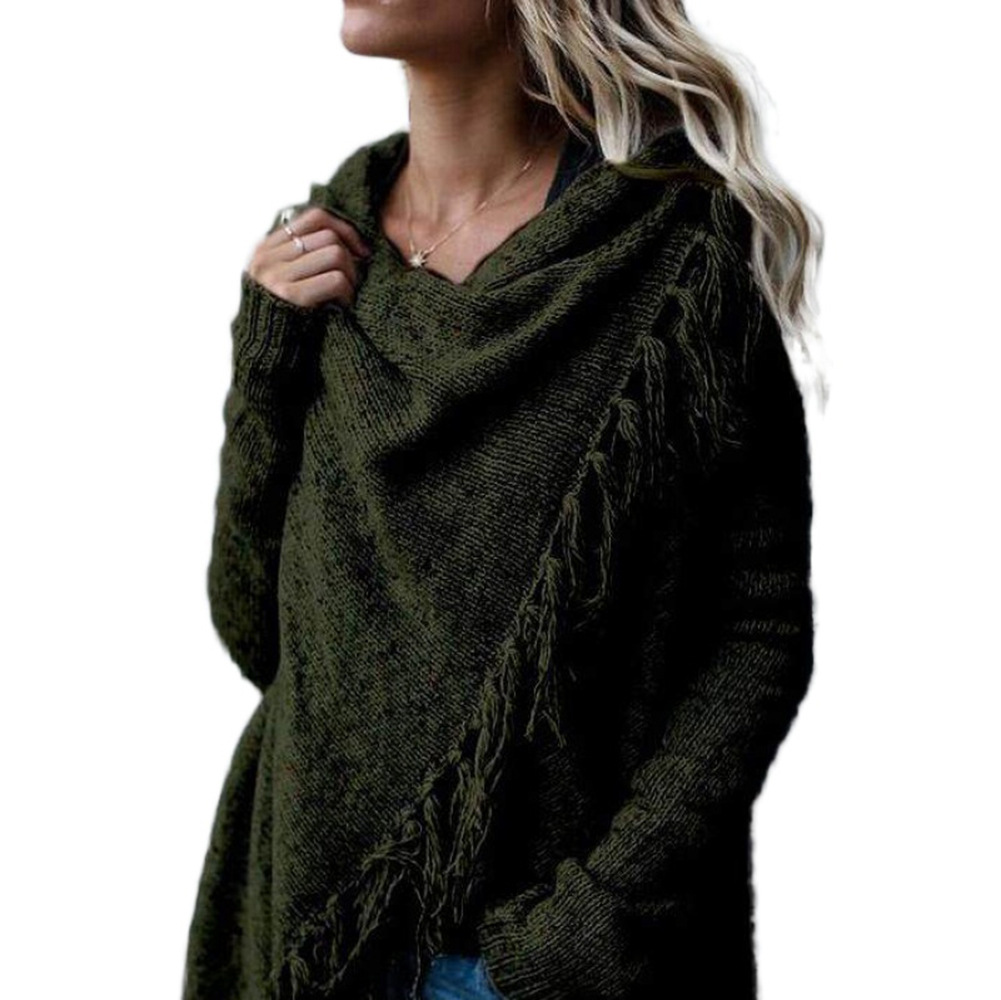 350g Weight Sweater Outerwear Type Long Sleeve Sleeve Length Regular Sleeve Sleeve Type Polyacrylonitrile Fiber, knit Fabric Type Long Top Length Daily Occasion Scarf collar, Pullovers Neckline Loose Fit Type Solid Color Pattern Winter, Autumn Season Women's Gender Hollow Out Design Streetwear Style Wholesale Women's Streetwear Solid Color Long Sleeve Hollow Out Sweaters & Cardigans 25