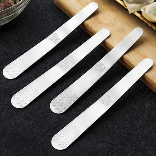 304 stainless steel dumpling scooping meat flat spoon wonton filling pick mixing spoon wrap dumpling filling pick kitchen tools