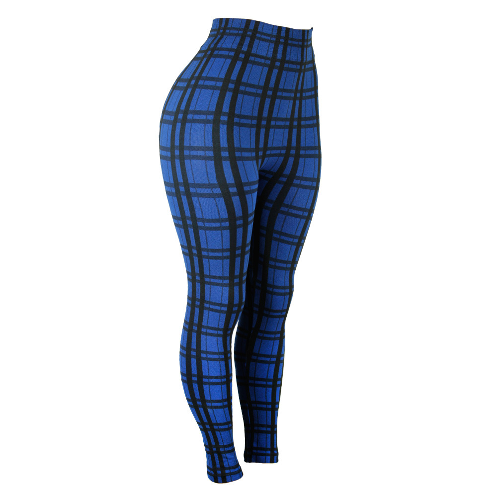 Plaid High Waist Ankle Pants NSQY63668