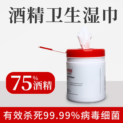 Manufacturer 75% Drum alcohol Wet wipes Home Furnishing daily Use disinfect Wet wipes vehicle 160 Draw OEM