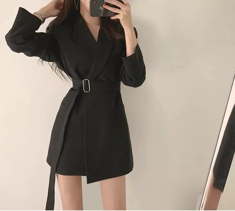 Women's Black Blazer For Women Elegant Casual Office Jacket_voghion.com
