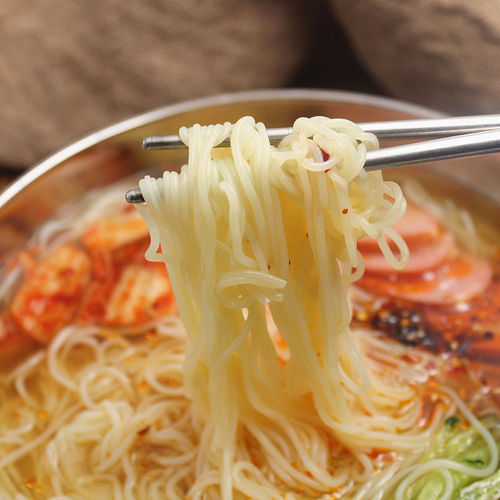 Northeast Chinese Grandmother Cold Noodles Korean Style Cold Noodles Family Size Vacuum Bag Packaging Manufacturer Wholesale Three-Component Set