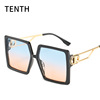 Trend square sunglasses, glasses solar-powered, internet celebrity