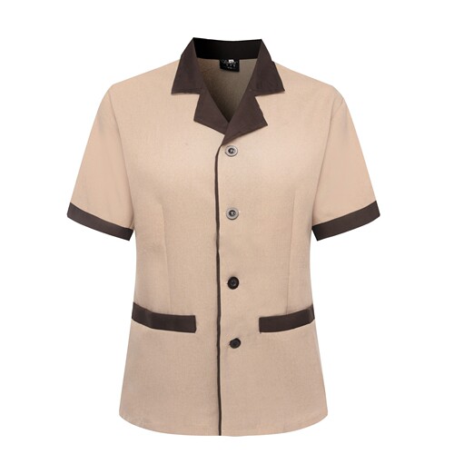 Summer cleaning work clothes short-sleeved cleaner guest room sweeping aunt logistics hotel PA dishwashing work clothes women's large size