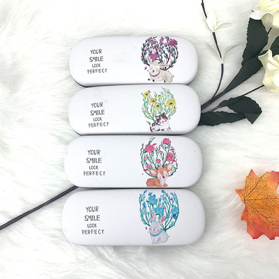 Cartoon glasses case wholesale Customized Manufactor Direct selling glasses case Shop Name logo Myopia Iron box Printing