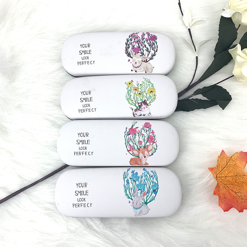 Cartoon glasses case wholesale Customized Manufactor Direct selling glasses case Shop Name logo Myopia Iron box Printing