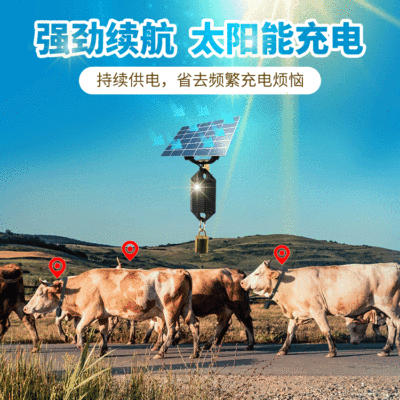 gps北斗牛马羊定位器宝康源太阳能充电GPS放牧防走丢失追踪项圈