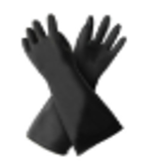 黑色工业耐酸碱手套