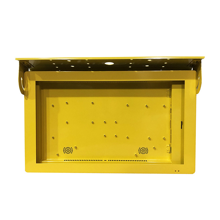 供应15寸车载前折壁挂吸顶广告机外壳五金外壳显示器外壳