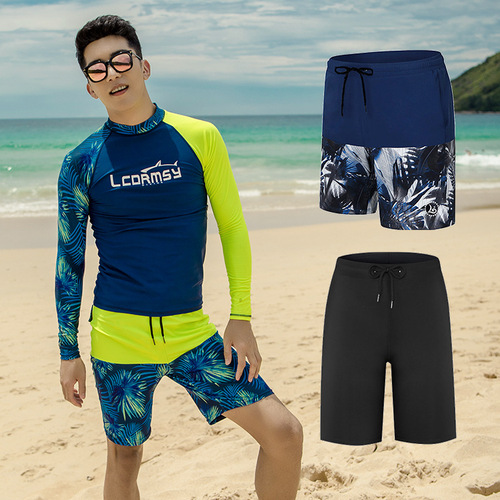 LCDRMSY New Diving Suit for Men and Women, Couple's Sun Protection Quick-Dry Separate Swimwear and Surfing Suit Jellyfish Snorkeling Trunks