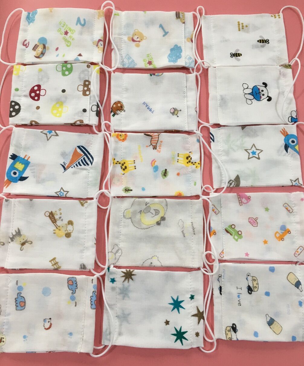 口罩 纱布儿童口罩 纯棉口罩 印花/纯白口罩 印花环保口罩