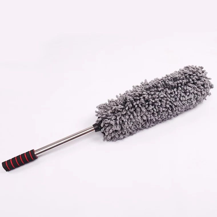 Chenille colorido plumero retráctil polvo de acero inoxidable Duster car wash plumero insecto Duster coche Casa de doble uso image 6