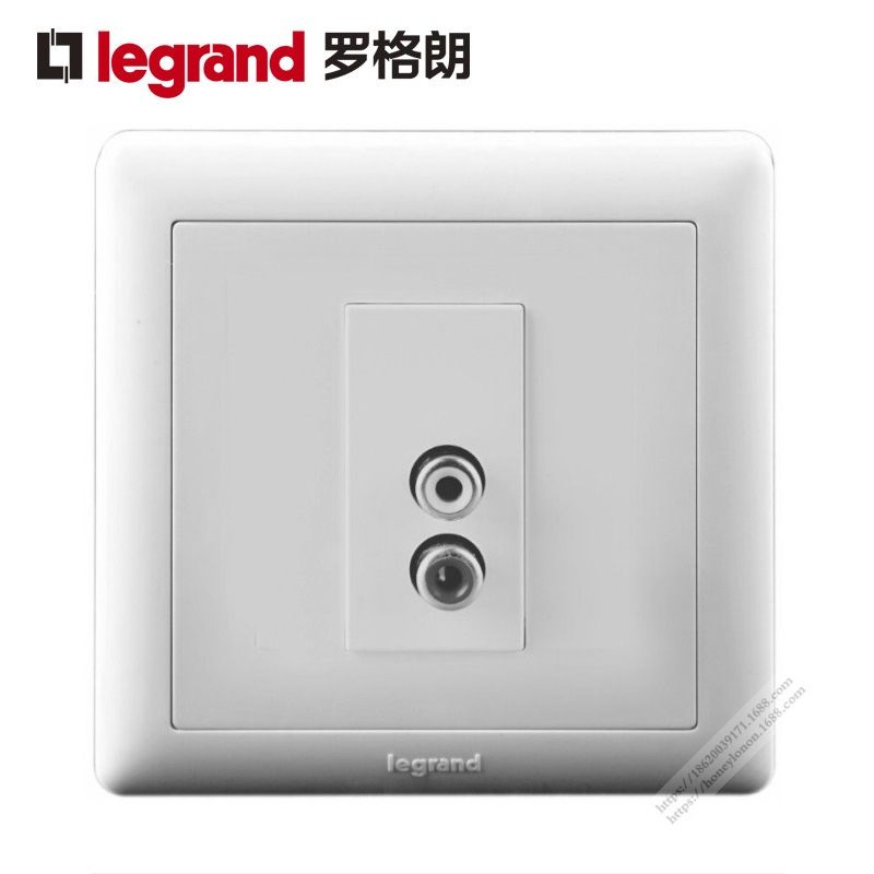 Legrand/罗格朗 美点系列 2RCA插座K4/AVS/1