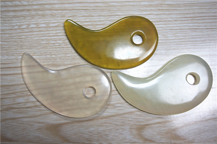 天然岫玉刮痧板玉石刮痧片脸部按摩全息经络刮痧美容院用|ru